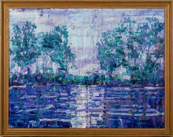 Hunt Slonem, Bayou Lafouche (CSR1146), 2020
Huile sur bois
Oil on Wood
34' x 44' 