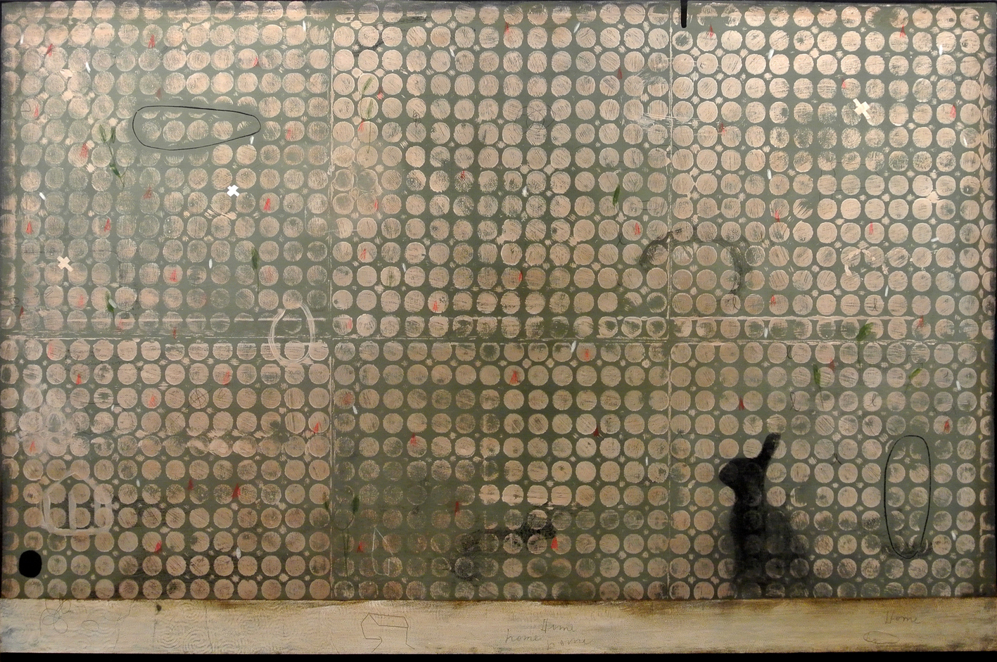 Mirko Baricchi, Leveret, 2013, tecnica mista su tela, cm. 100X150 Galleria Bonioni Arte