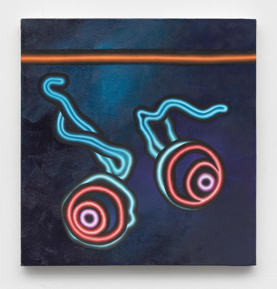 Arthur Peňa : Attempt 184, 2019, oil on canvas, 17 x 16 in., $4,500
