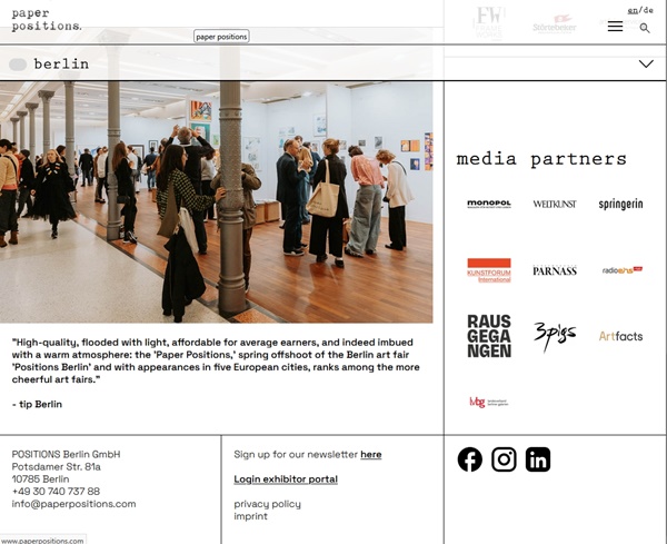 paper positions Berlin 2025 GERMANY - 1 > 4 May 2025 @positionsberlin