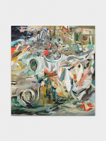 Cecily Brown, The Five Senses, 2023, Oil on linen,  89 x 83 in. © Cecily Brown. Courtesy Paula Cooper Gallery, New York. Photo: Steven Probert.  