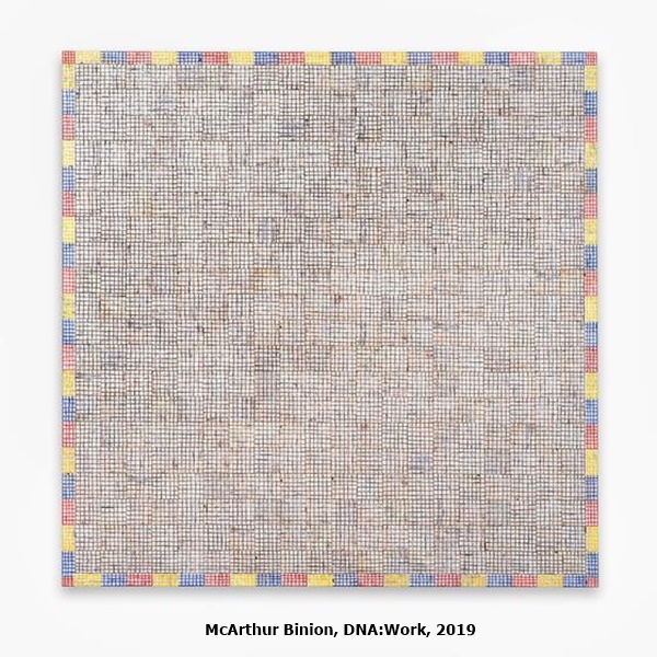 click to enlarge- double click to reduce McArthur Binion, DNA:Work, 2019