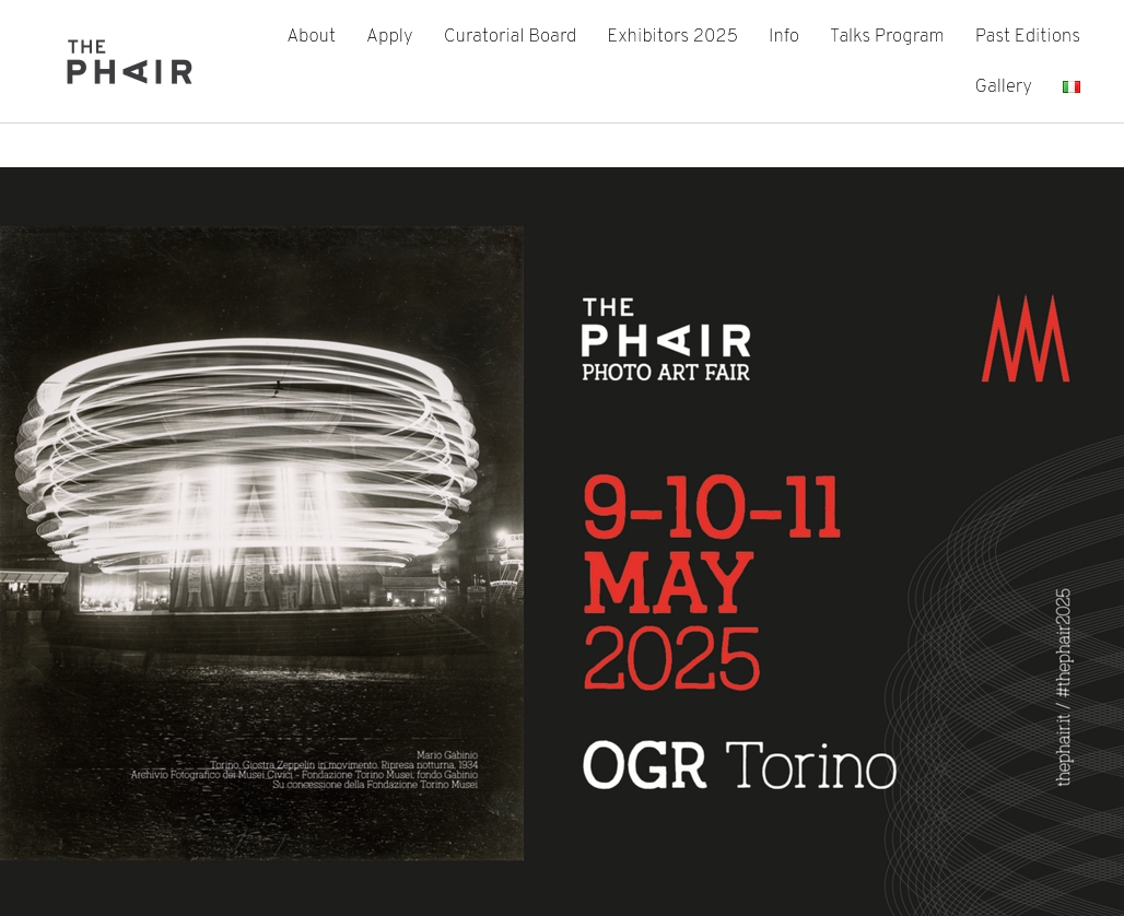 48 galleries at THE PHAIR 2025, TORINO ITALY - 9 > 11 May, 2025 @thephairphotoartfair